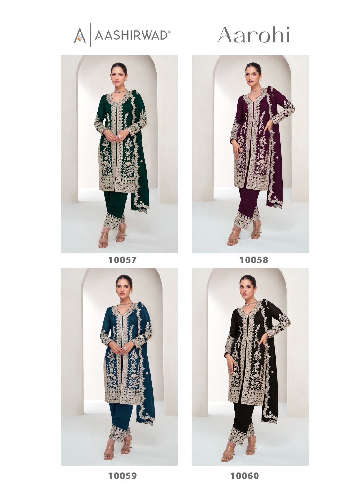 Aarohi By Aashirwad Silk Wedding Salwar Kameez Exporters In India